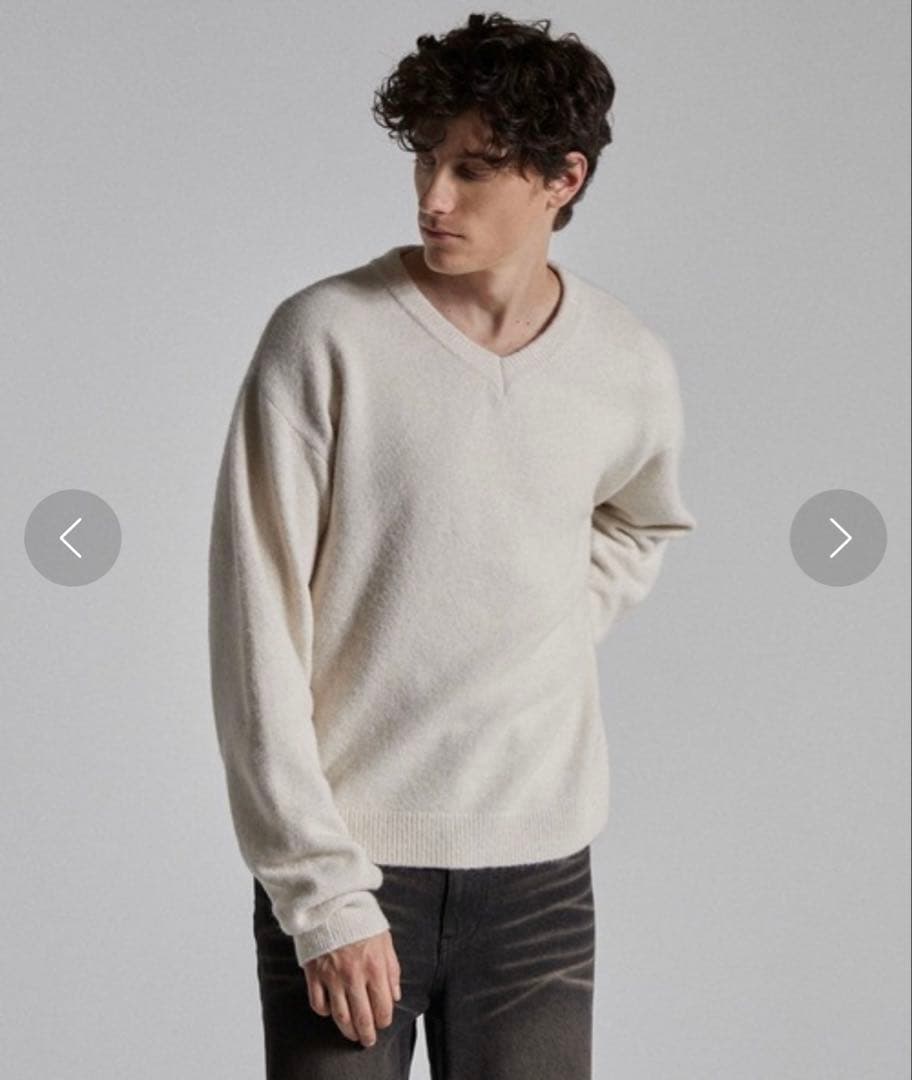 【完売品】【片方新品】Parts Lab. ニットS オフホワイト&ブラック