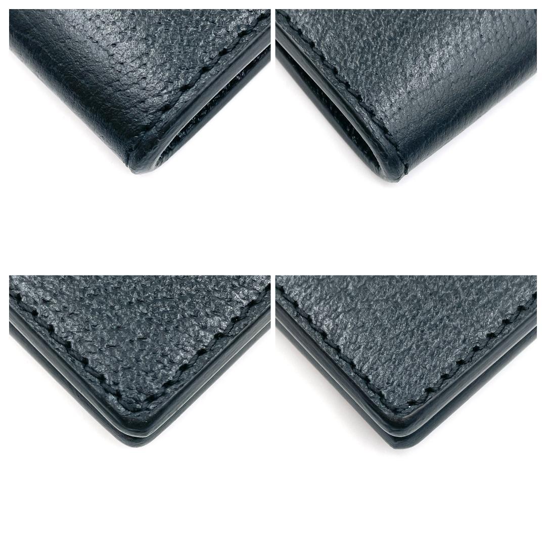 ✨️極美品✨️ グッチ ビー マネークリップ レザー メンズ レディース 黒