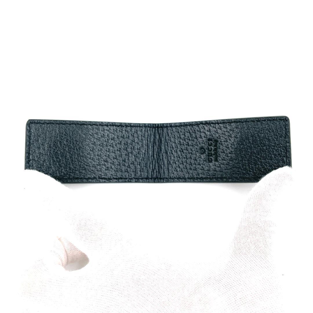 ✨️極美品✨️ グッチ ビー マネークリップ レザー メンズ レディース 黒