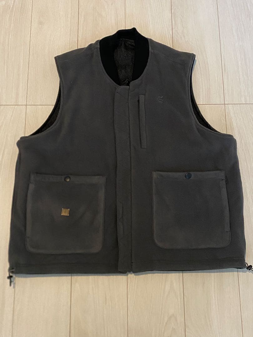 EVISENリバーシブル　デニムベスト　Lサイズ