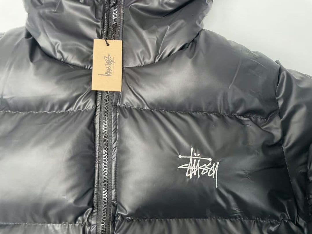 【新品】Stussy フード付きダウンジャケット Lサイズ