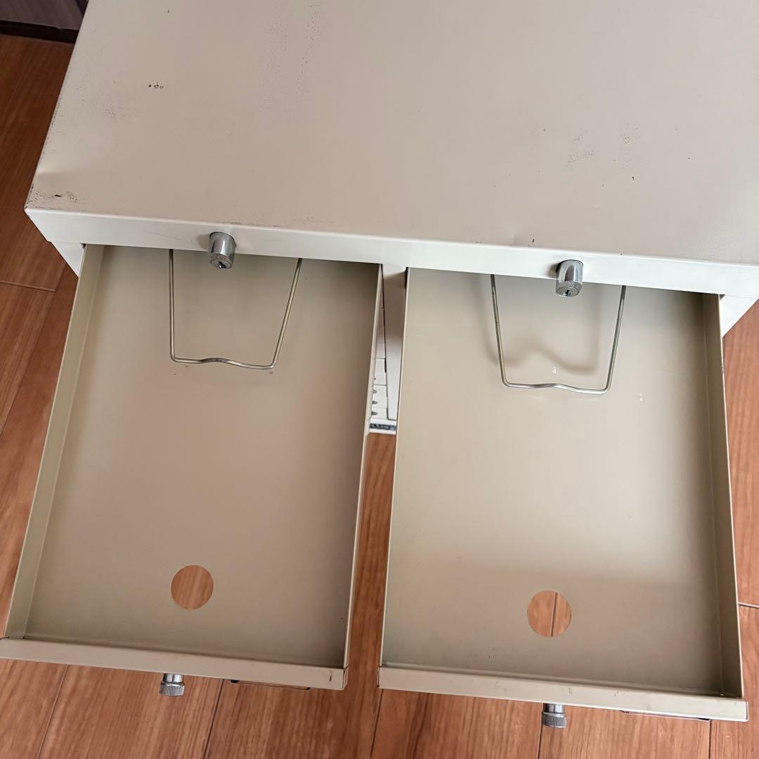ヴィンテージ plusスチール製　引出し　 左右10段 古道具　収納　小物入