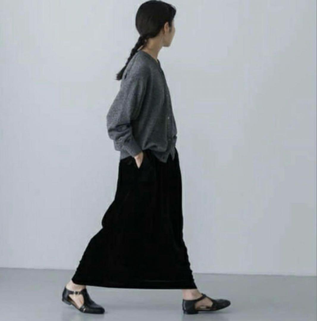 かぐれ レーヨンシルクベルベットスカート BLACK 未使用　現行品