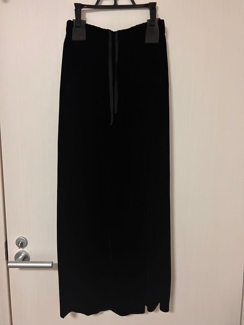 かぐれ レーヨンシルクベルベットスカート BLACK 未使用　現行品