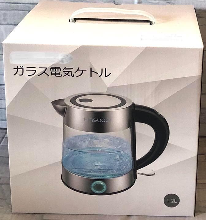 ❤分厚い＆高級な高硼珪酸ガラス製❣高級感溢れる美しいディティール♪❤電気ケトル