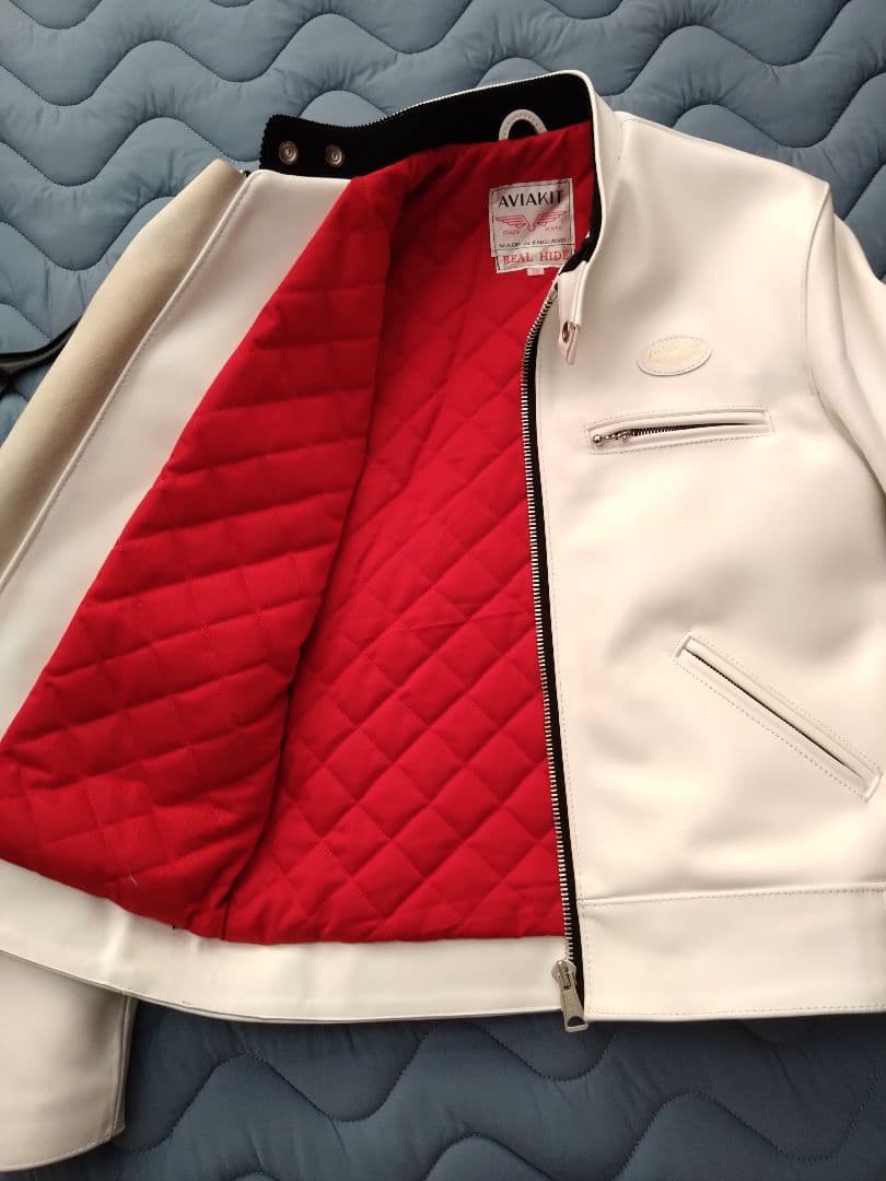 Lewis Leathers ホワイトレザージャケット