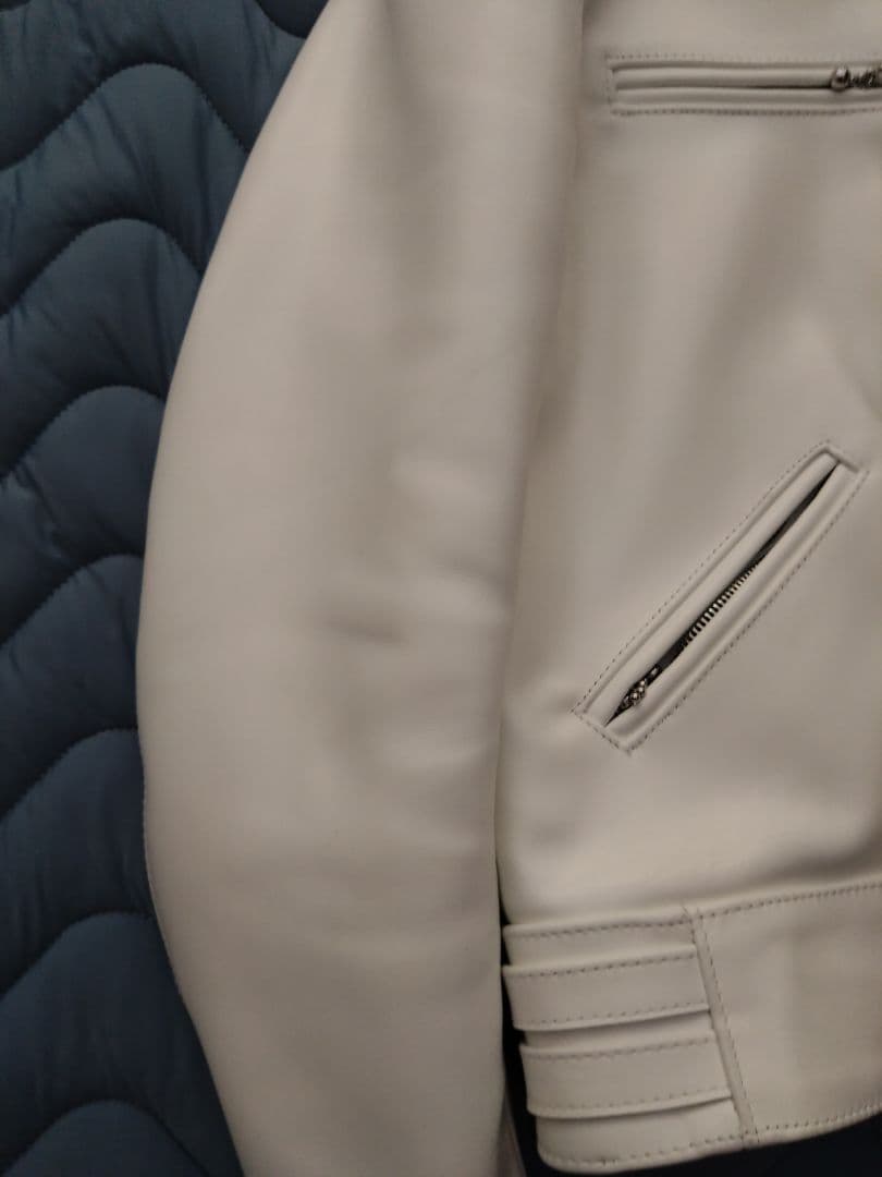 Lewis Leathers ホワイトレザージャケット