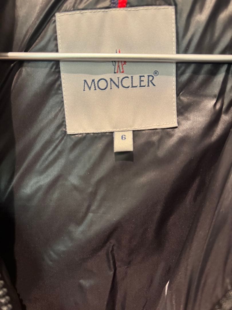 （ジャンク）Moncler ブラック ベスト XXL