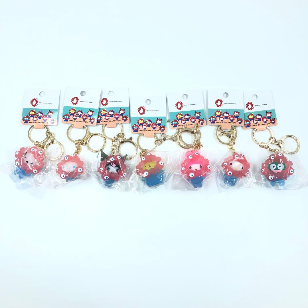 全7種 コンプリート クリア サンリオ ミャクミャク なりきり立体キーホルダー