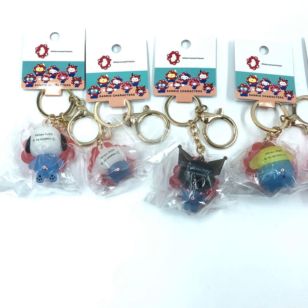 全7種 コンプリート クリア サンリオ ミャクミャク なりきり立体キーホルダー