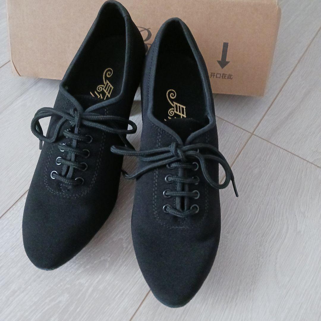 新品社交ダンスティーチャーズシューズ布22.5