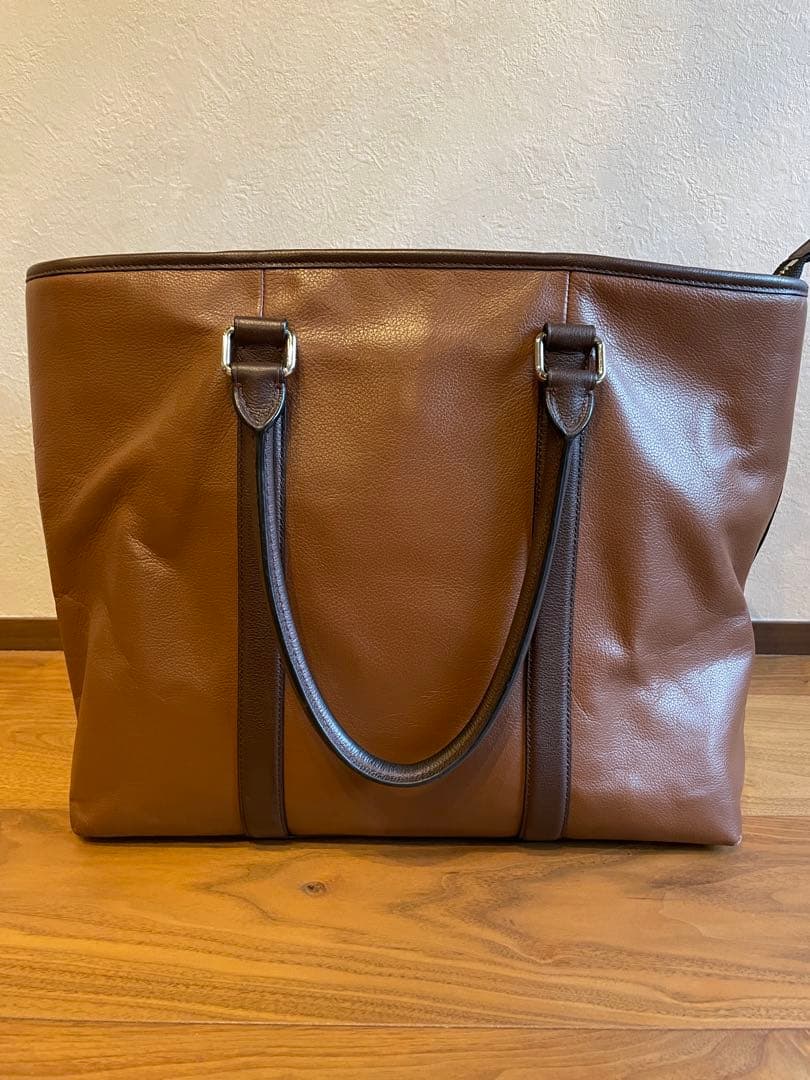 Coach コーチ ブラウンレザー トートバッグ