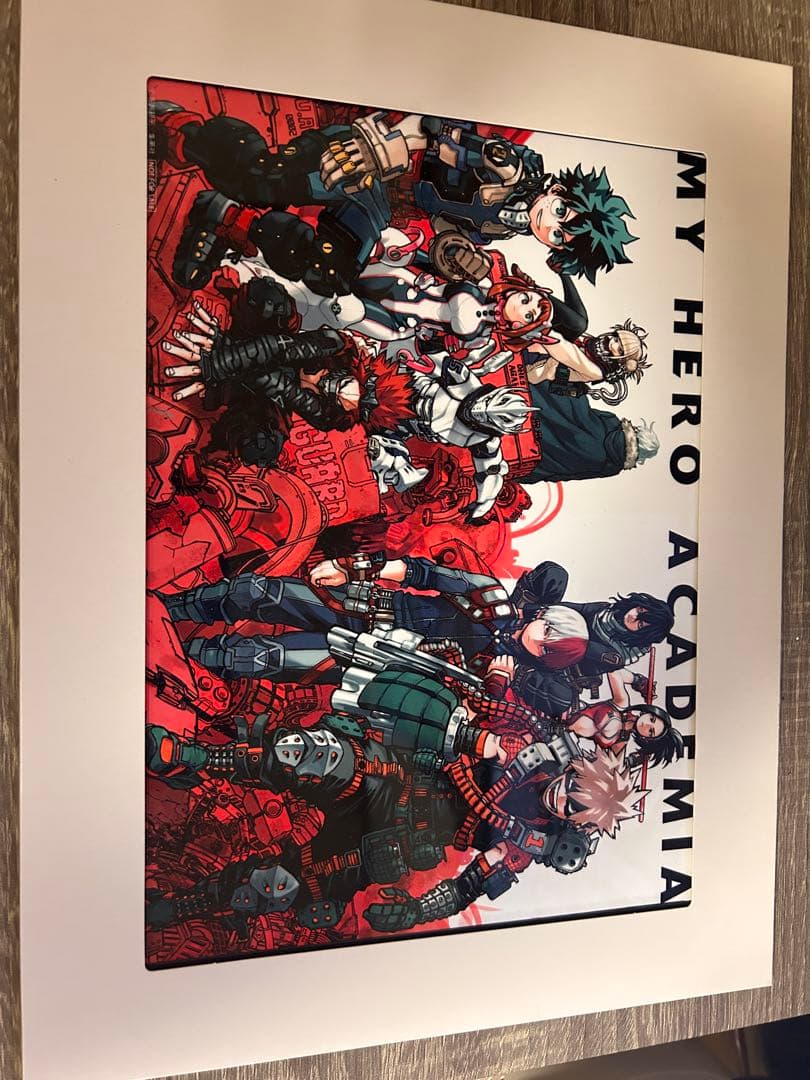 僕のヒーローアカデミア アートプリント A4サイズ 原作 メタルボード