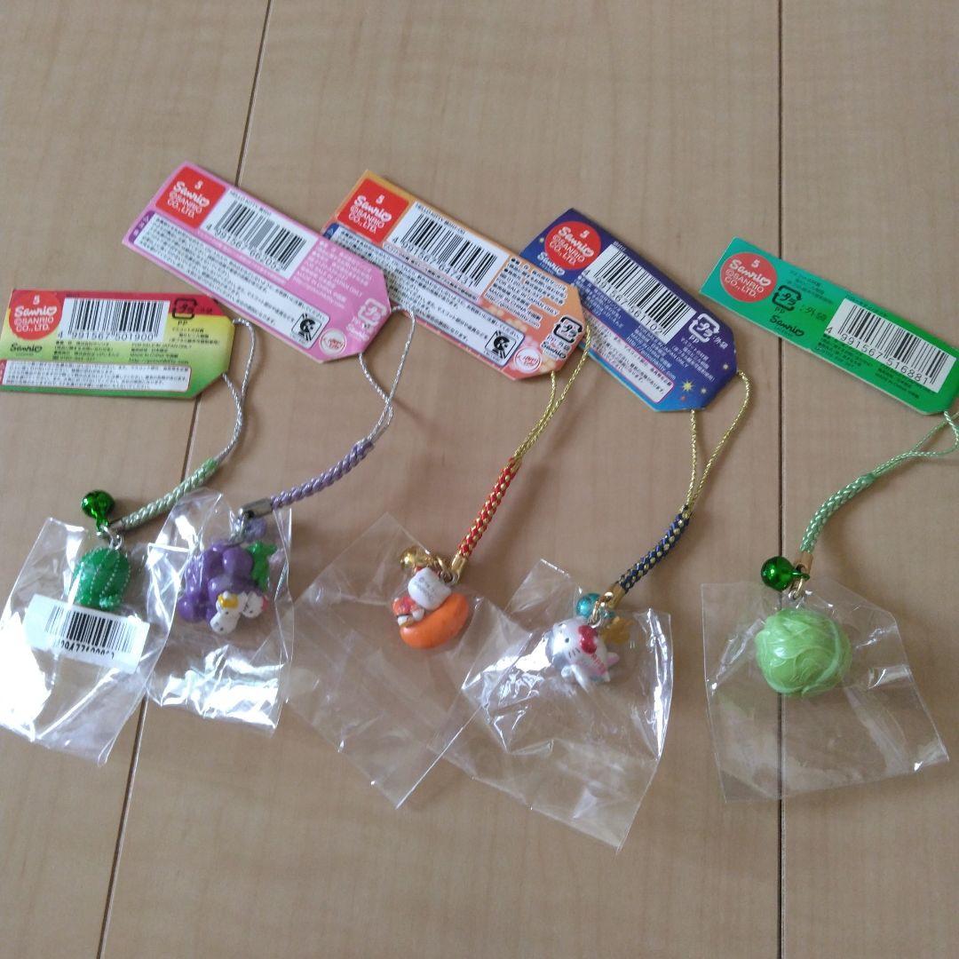 【未使用タグ付き】ご当地キティ ハローキティ 根付け 5つセット