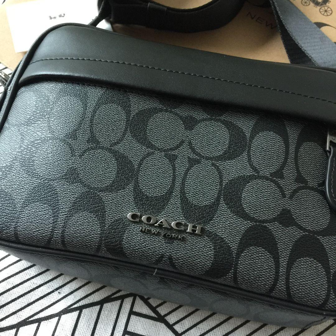 COACHコーチバッグ F50715 ブラック ショルダーバッグメンズバッグ