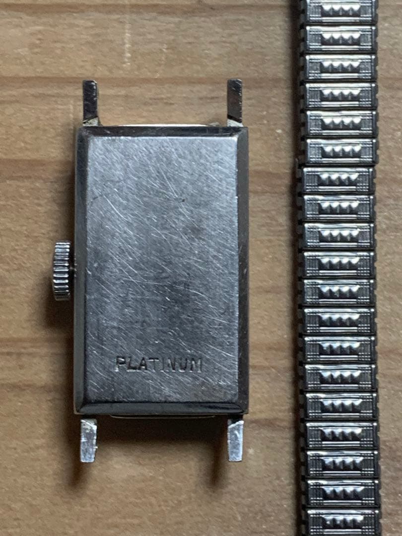 Waltham 手巻き時計 プラチナ製21jewel sアンティーク稼働品