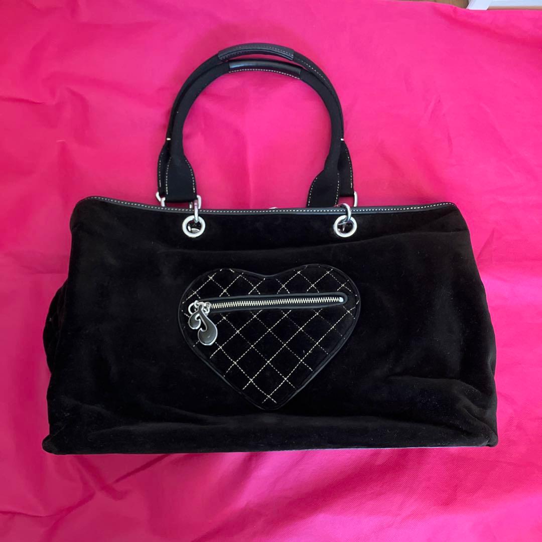 アメリカ LA JUICY COUTURE マザーズバッグ 黒 オムツ替シート付