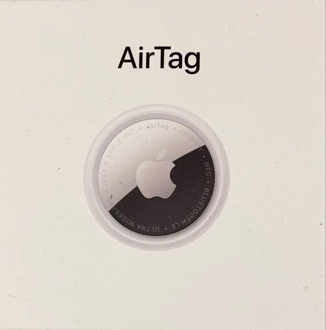 純正✨Apple AirTag(本体)＆ファインウーブンキリング ブラック