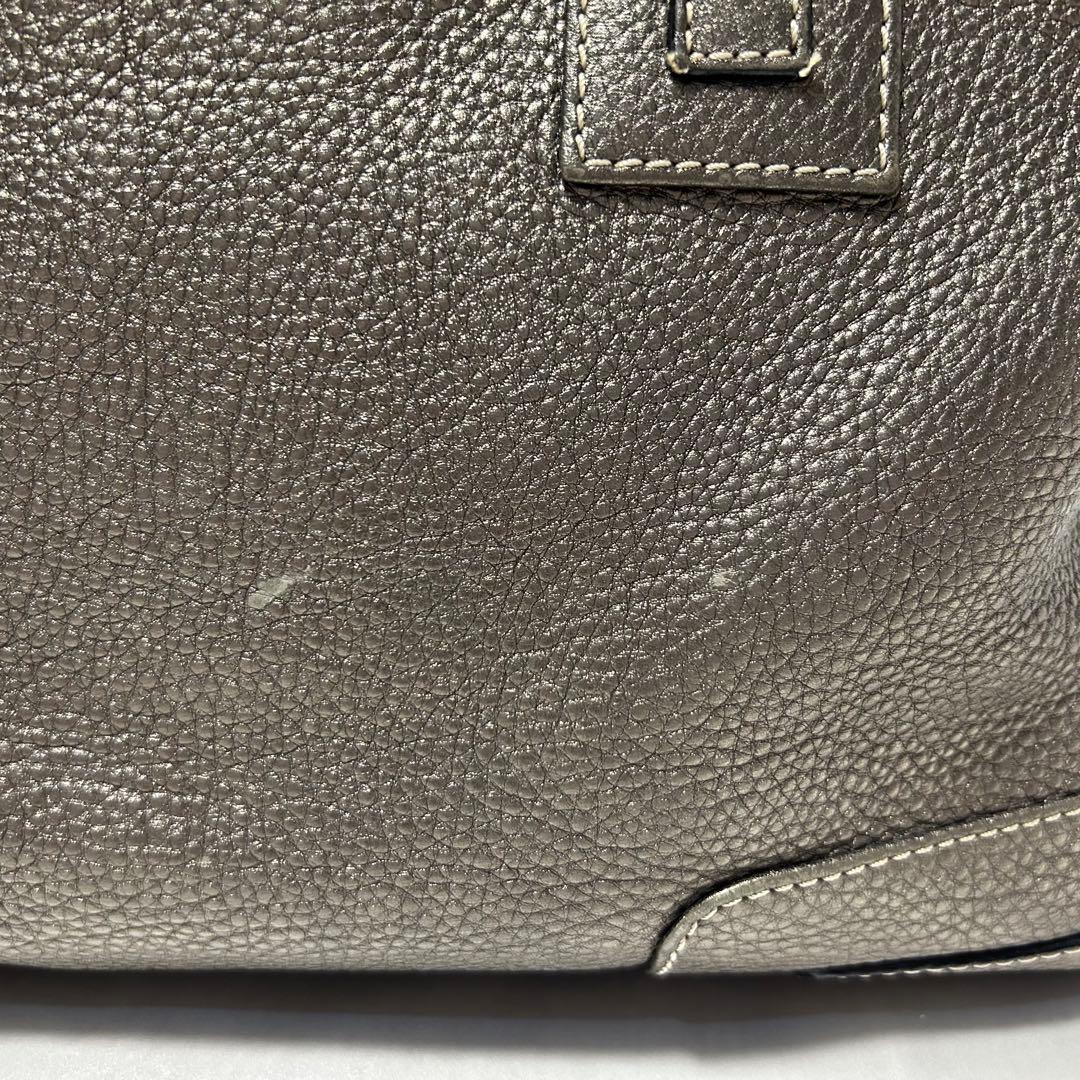 【LOEWE】ロエベ アマソナ 36 ブロンズ 刺繍ロゴ アナグラム