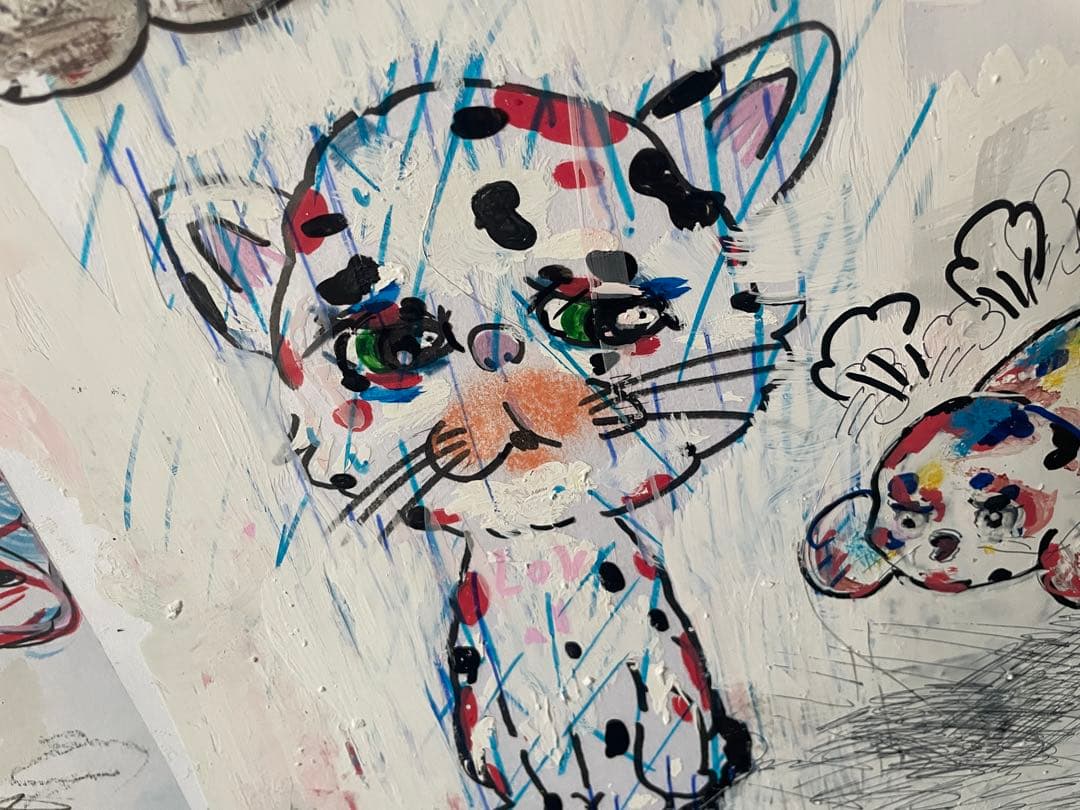 飛べ！金魚？ a4アート紙2枚