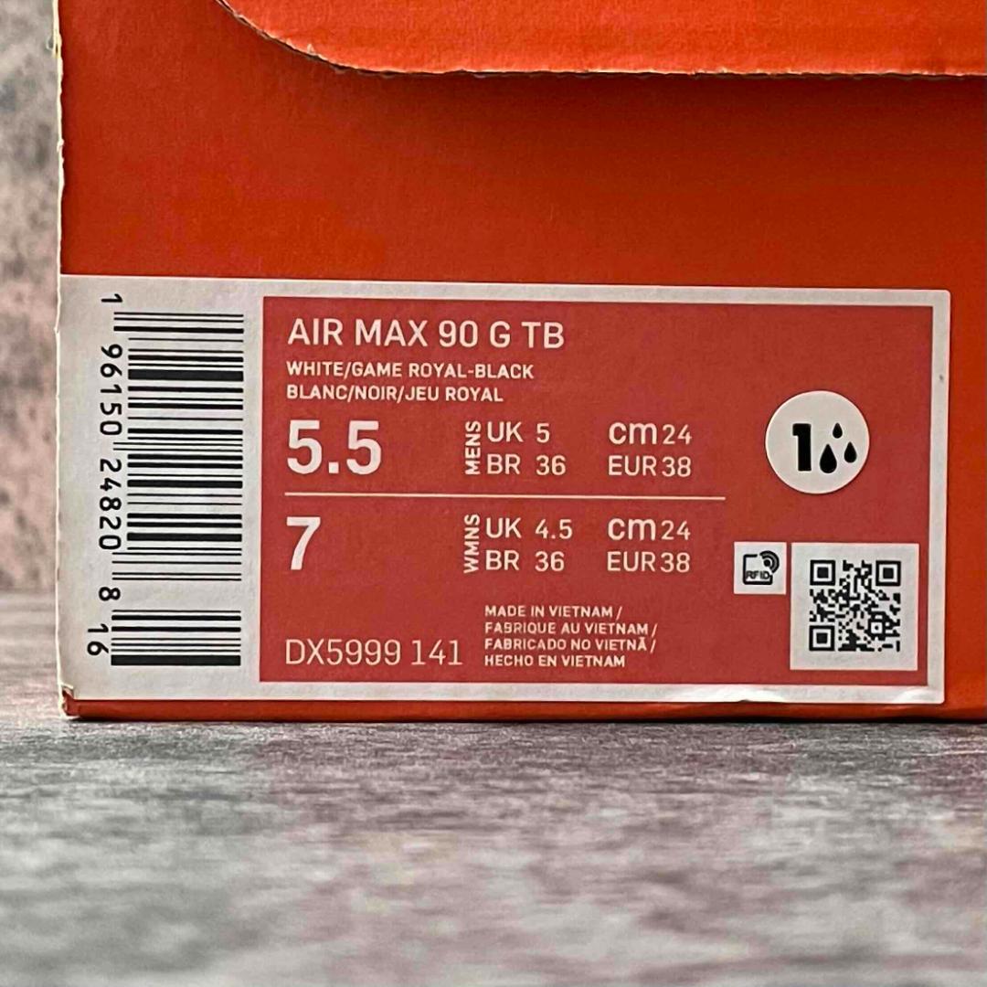 新品★NIKE AIR MAX 90 G 青 24 ナイキ エアマックス ゴルフ