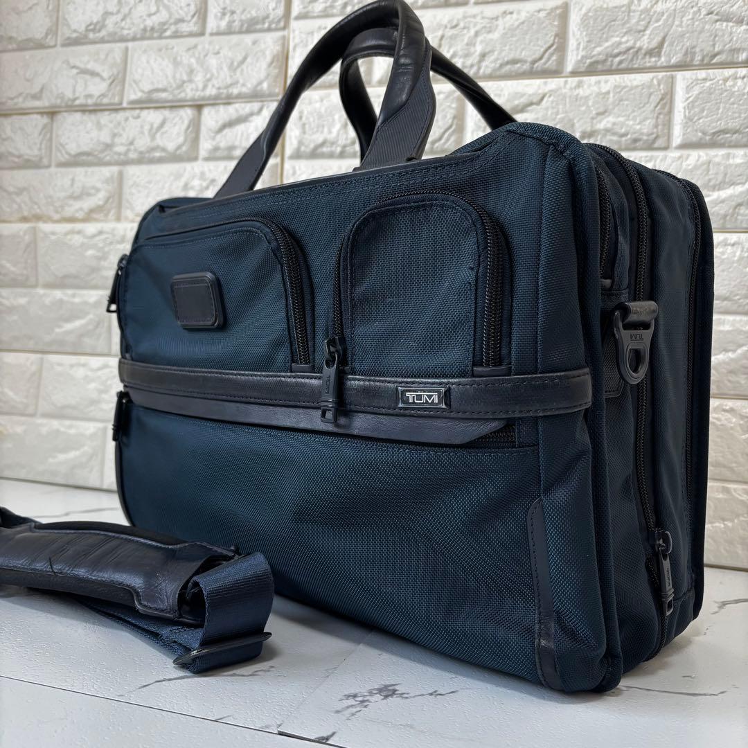TUMI✨ ALPHA3 2WAY SHIPS別注　ビジネスバッグ　ネイビー