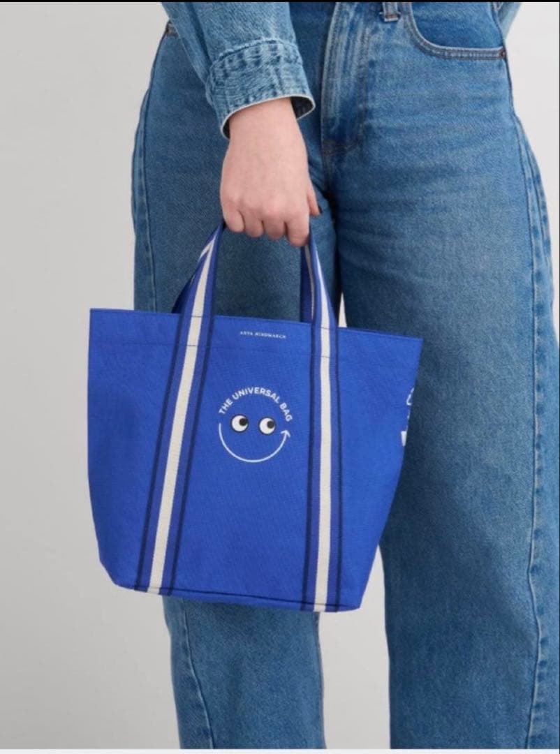 【匿名配送】アニヤハインドマーチ　bootsコラボエコバッグセット　ブルー