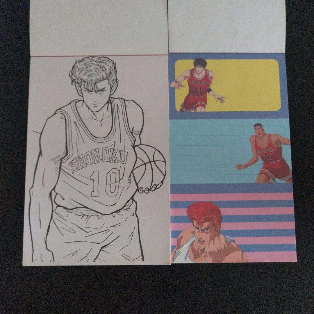 レア★新品 スラムダンク スタンプ メモ帳 塗り絵 SLAMDUNK 桜木 流川