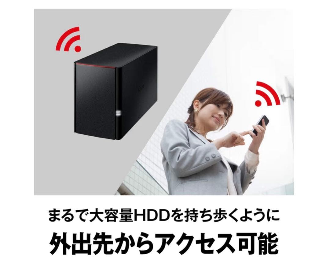 【極美品】BUFFALO リンクステーション LS220D0402G 4TB