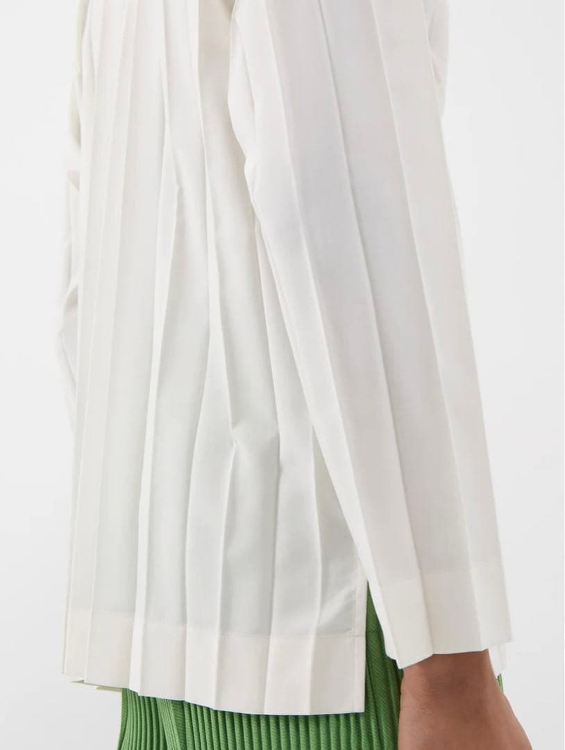 HOMME PLISSE ISSEY MIYAKE プリーツ　シャツ　L 白
