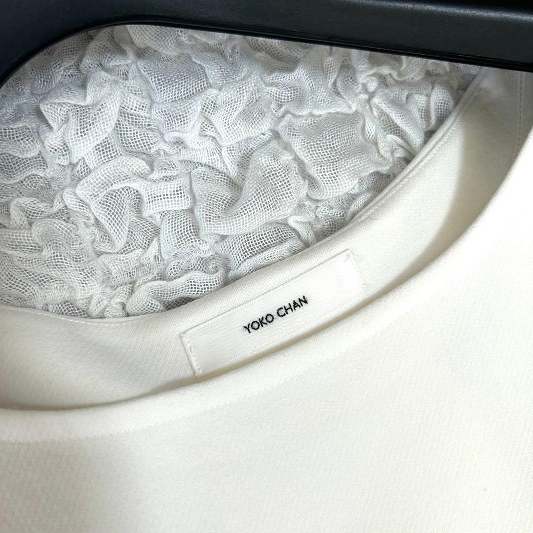 極美品✨2020年購入 ヨーコチャン バックパール フリル袖 ワンピース ドレス