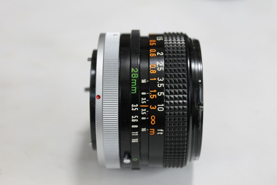 レンズ(単焦点) Canon FD 50mm F1.8 S.C +FD 28mm F3.5 S.C