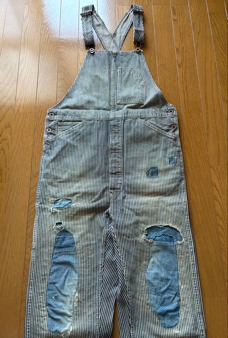 コモズ　RRL ヒッコリー　オーバーオール