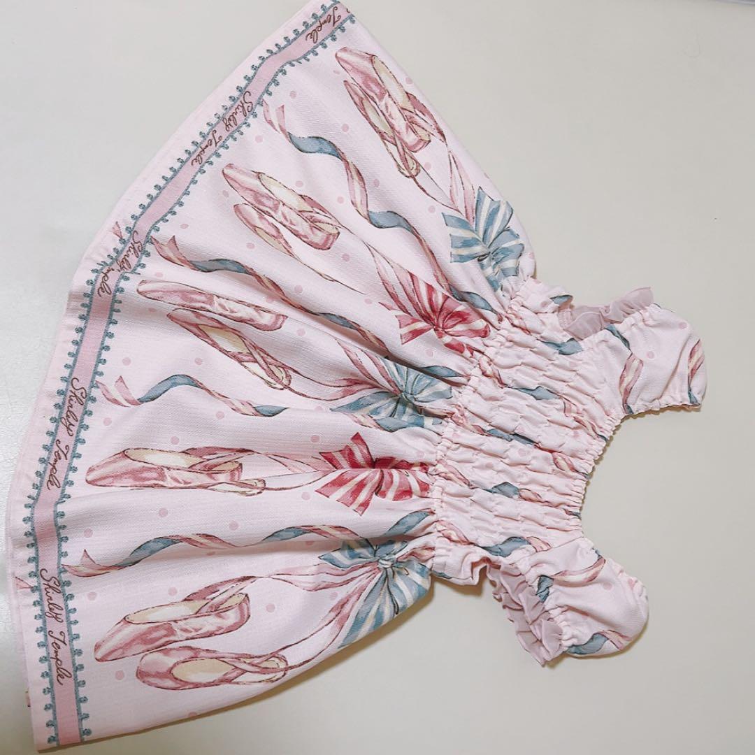 【美品】シャーリーテンプル バレリーナ トゥシューズ ワンピース 90