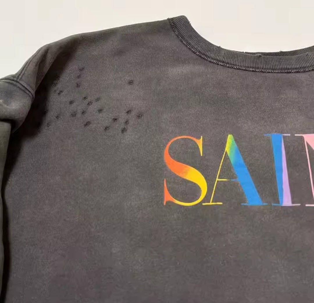 トップス SAINT Mxxxxxx CREW SWT/RAINBOW SNT