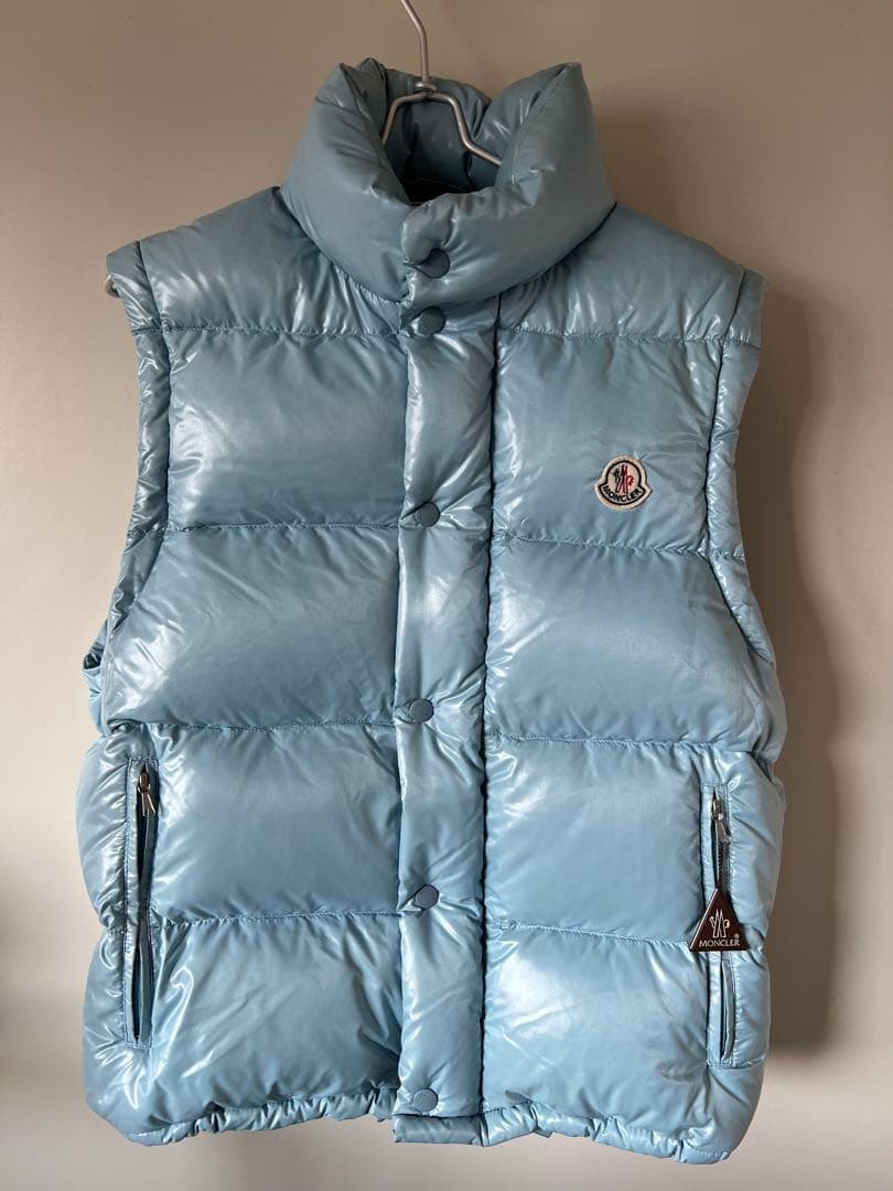 Moncler モンクレール　ダウンジャケット　ベスト　ライトブルー