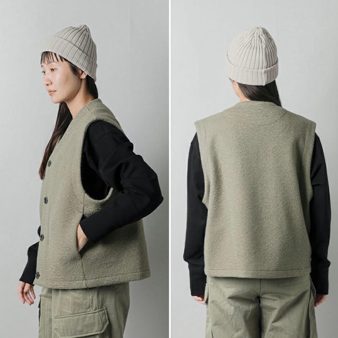 トップス west VOAAOV WOOLLET Oversize V-Neck