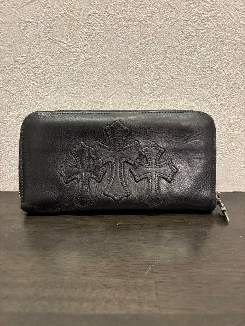 c*b様 クロムハーツ 3セメタリージップウォレット　長財布　ファスナー 正規品