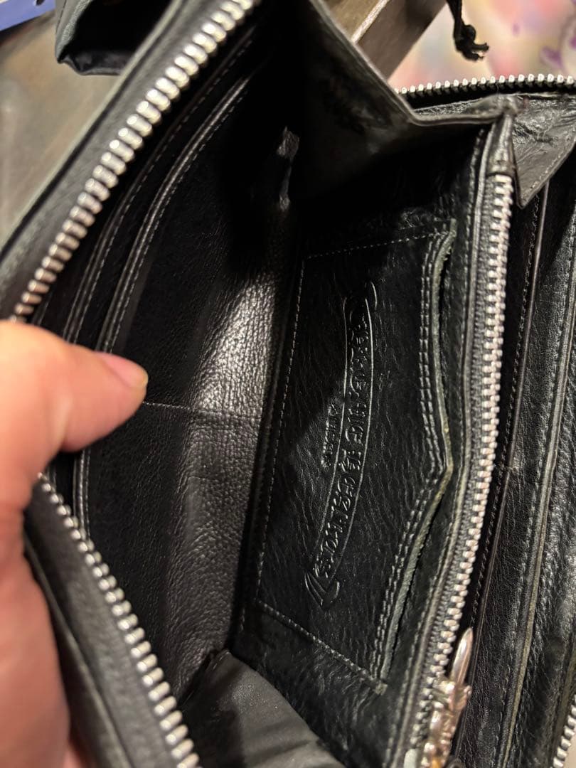 c*b様 クロムハーツ 3セメタリージップウォレット　長財布　ファスナー 正規品