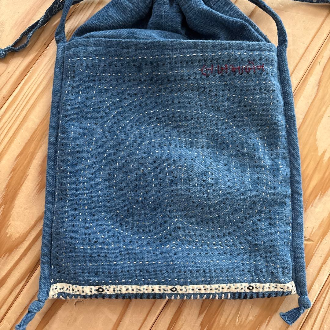 CALICO キャリコ　インド ラバーリーポシェット　インド刺繍