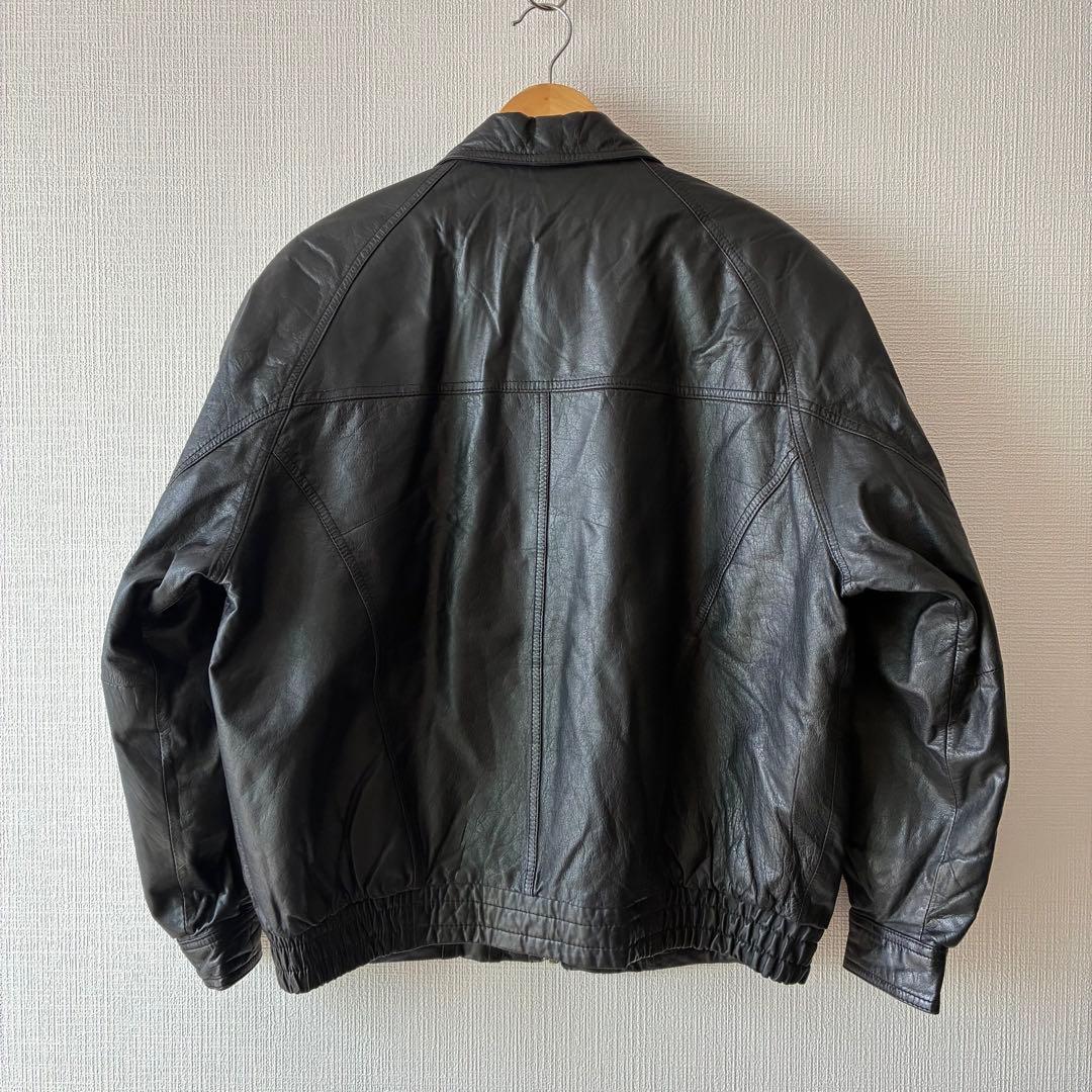 80's ヴィンテージ レザー ボンバージャケット ブラック A-2 G-1