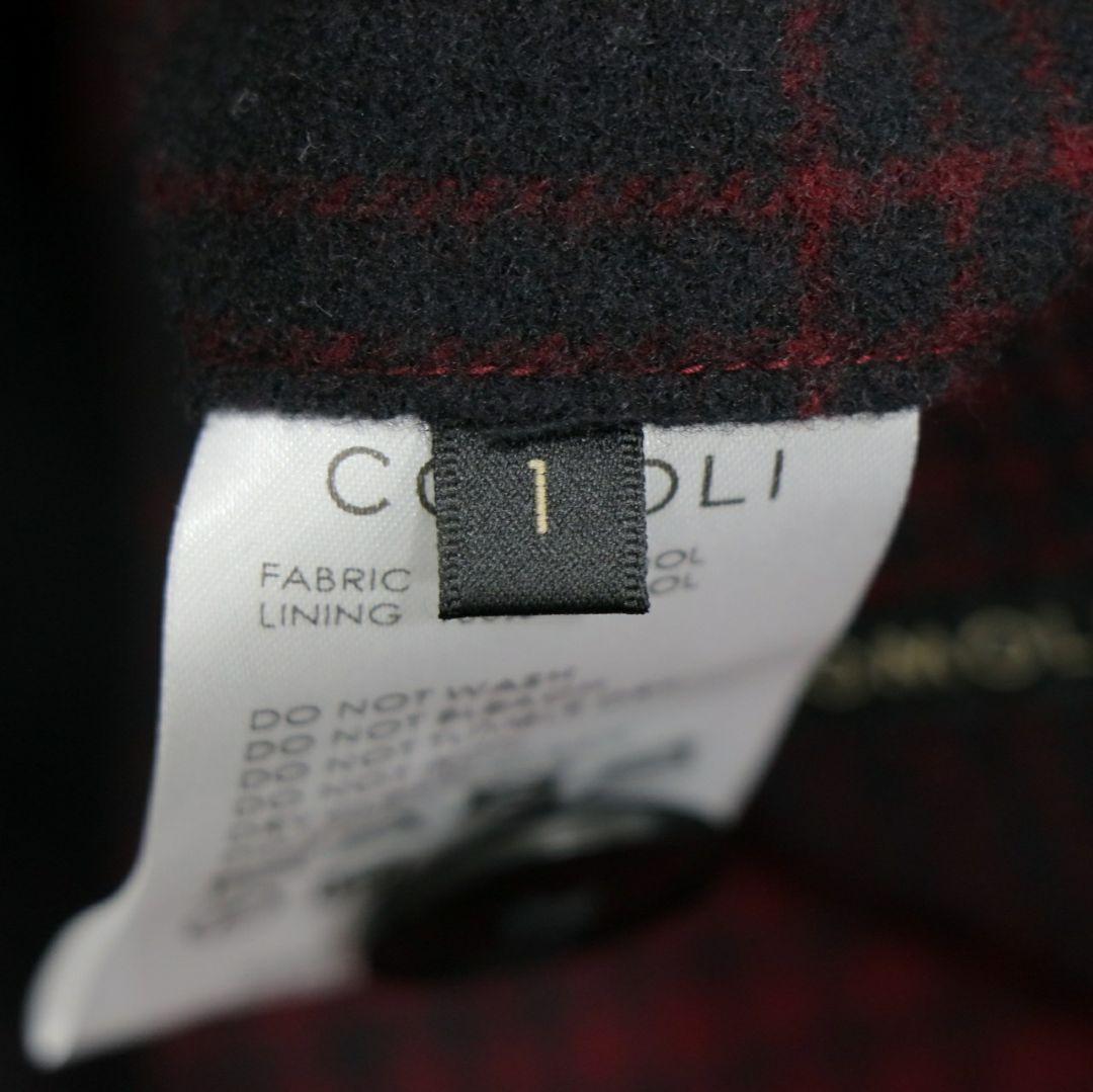 COMOLI 21AW ナッピングウールチェック マッキノウクルーザー サイズ1