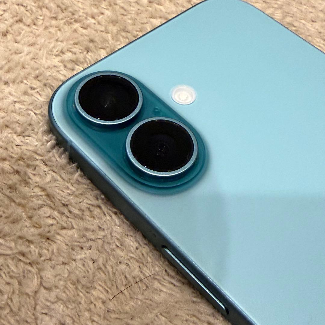 iPhone16 SIMフリー 256G ティール 純正付