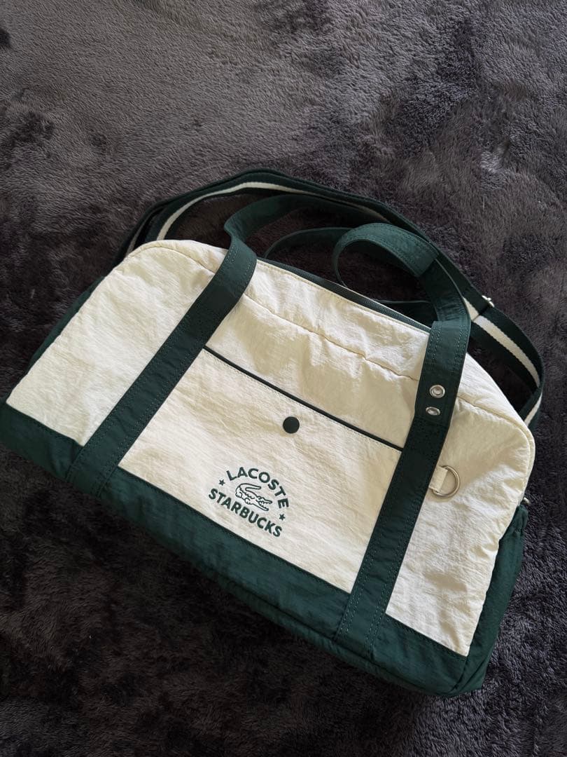 LACOSTE × STARBUCKS ボストンバッグ