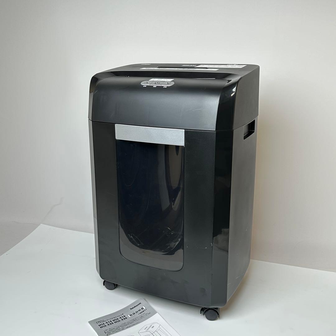 【良品】ナカバヤシ シュレッダー クロスカット 裁断18枚 NSE-515