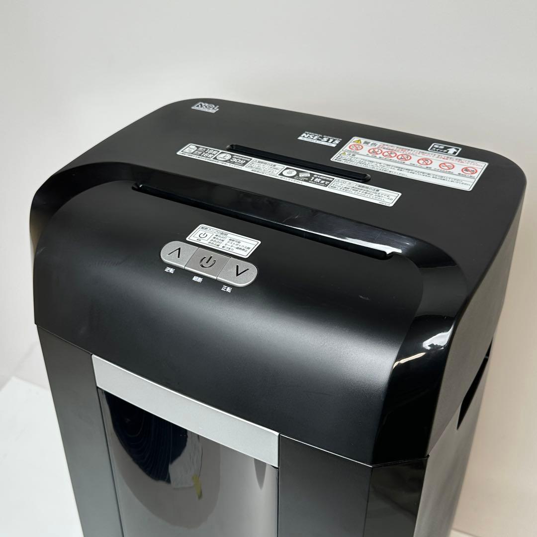 【良品】ナカバヤシ シュレッダー クロスカット 裁断18枚 NSE-515