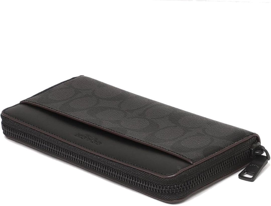 早い者勝ち✨新品未使用✨COACH メンズ　シグネチャー柄　長財布