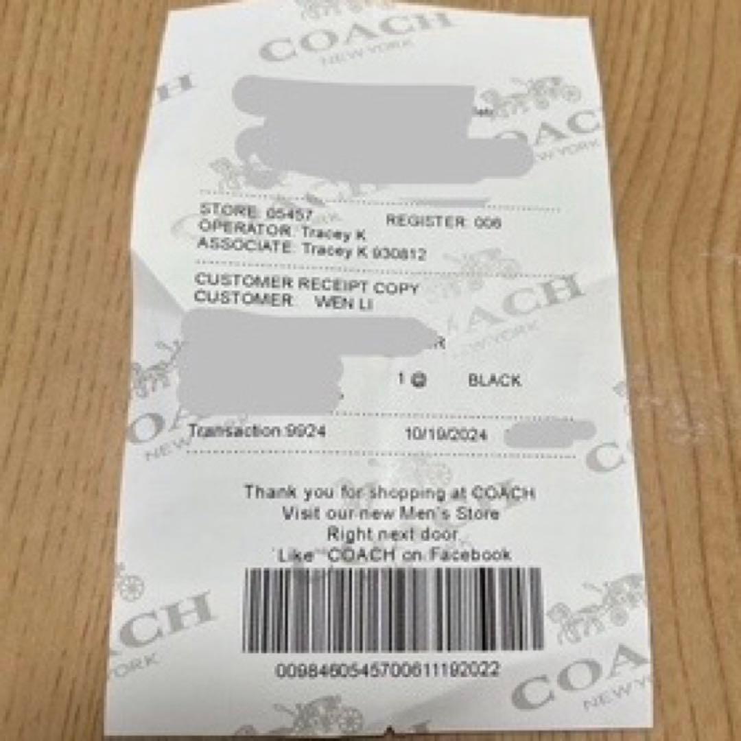 早い者勝ち✨新品未使用✨COACH メンズ　シグネチャー柄　長財布