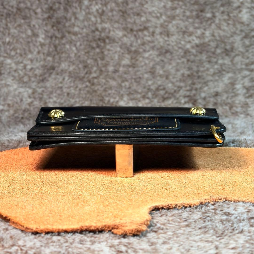 トラッカーウォレットロング3層.アポロ.スムース革