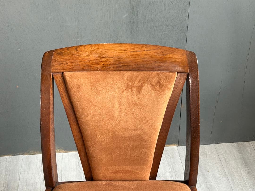 希少　ミッドセンチュリー　スウェードスタイル　無垢材　ヴィンテージチェア　IZ